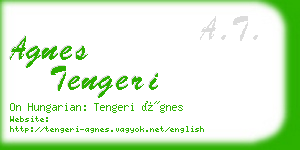 agnes tengeri business card